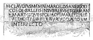 Erstes Vorkommen des Namens Germanen in der Geschichte