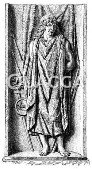 Gefangener Germane. Römisches Triumphalrelief