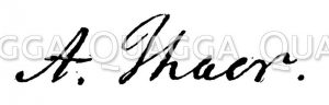 Albrecht Daniel Thaer: Autograph