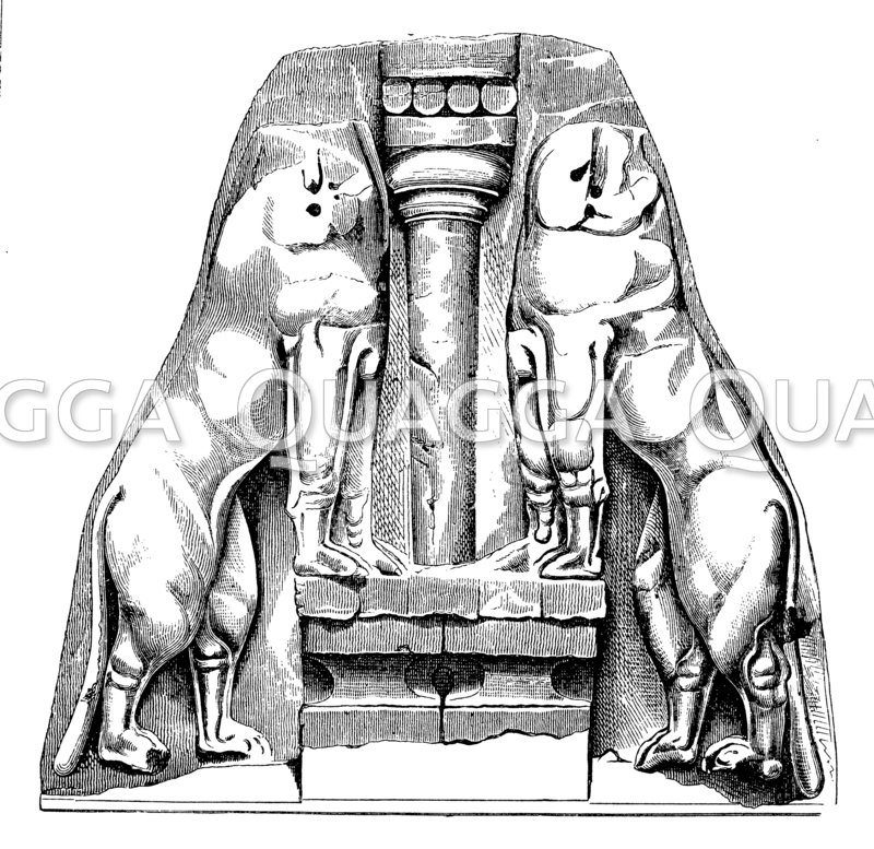 Relief vom Löwentor zu Mykenae