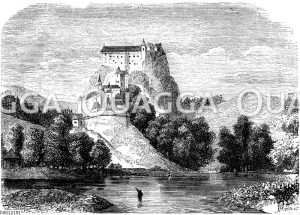 Schloss auf einem Felsen