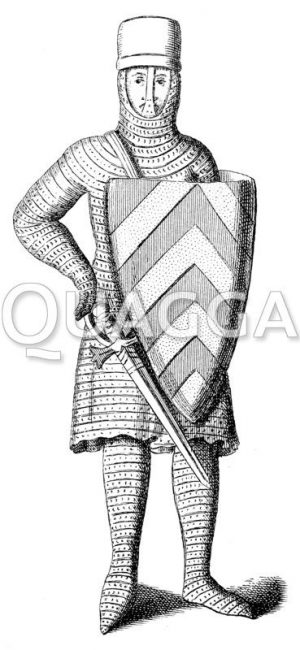 Französischer Ritter zu Beginn des 13. Jahrhunderts