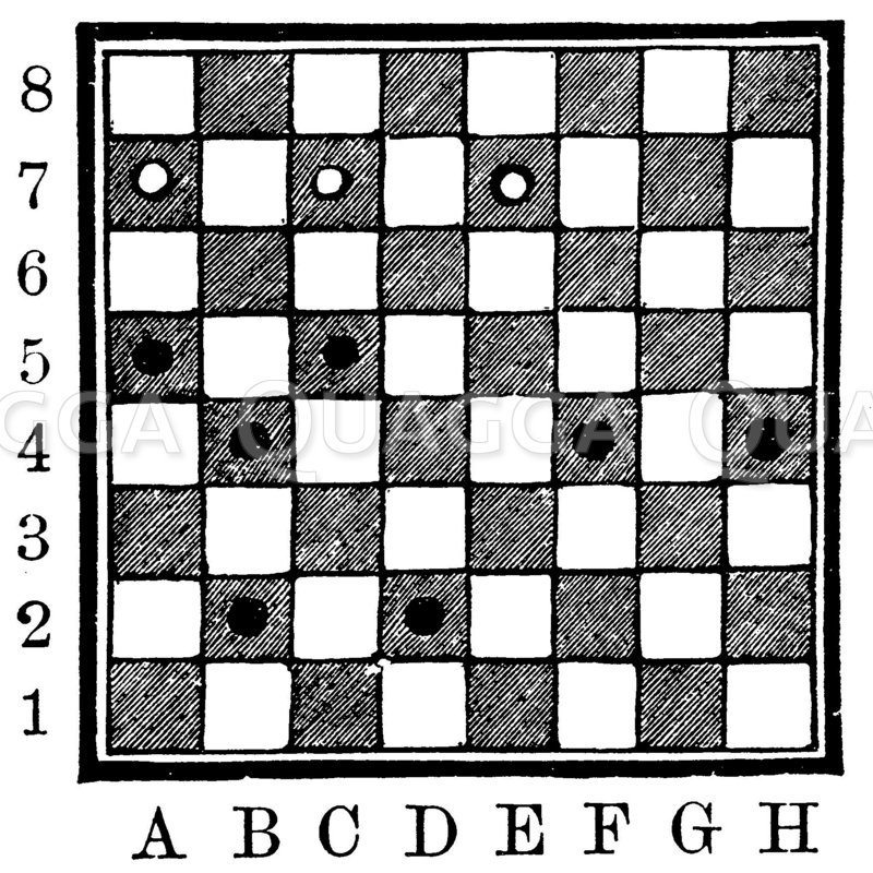 Dame-Spiel - Quagga Illustrations