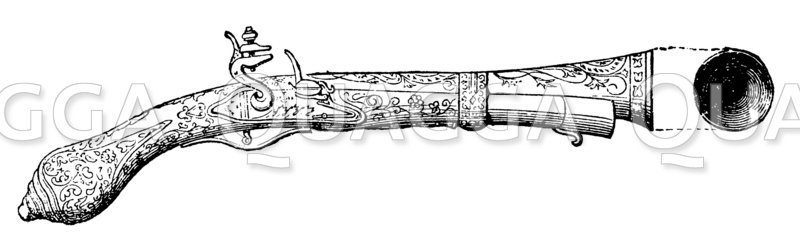 Schrotpistole aus dem 17. Jahrhundert