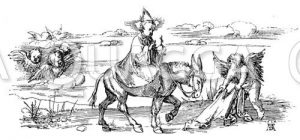 Das Christkind. Federzeichnung von Albrecht Dürer