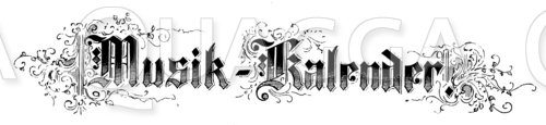 Schriftzug: 'Musik-Kalender'