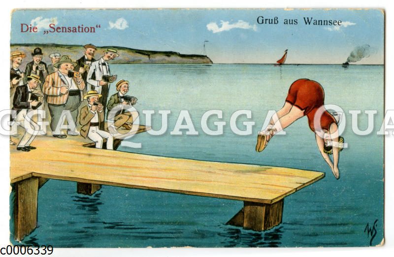 Sprung in den Wannsee