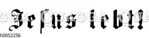 Schriftzung 'Jesus lebt''