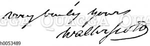 Autograph Walter Scotts