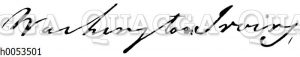 Washington Irving. Autograph