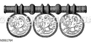 Runen-Schmuckstück in Gold aus heidnischer Zeit