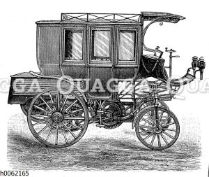 Petroleummotorwagen als Postkutsche