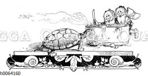 Kochbuchvignette: Schildkröte
