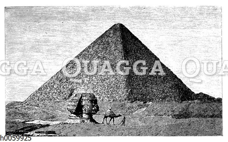 Cheops-Pyramide und große Sphinx