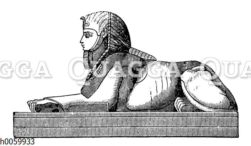 Sphinx mit dem Kopf eines Mannes