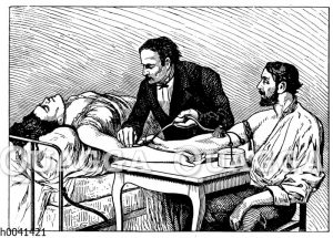 Bluttransfusion von Person zu Person