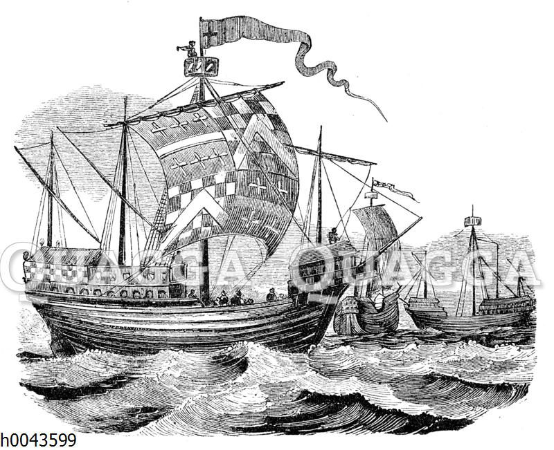 Englische Schiffe zur Zeit König Eduards IV.