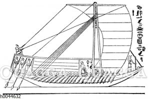 Großes ägyptisches Segelschiff