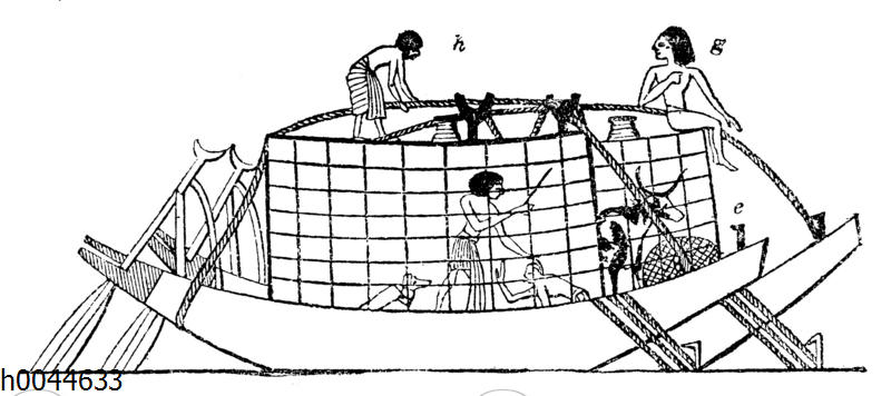 Ägyptische Frachtboote Quagga Illustrations