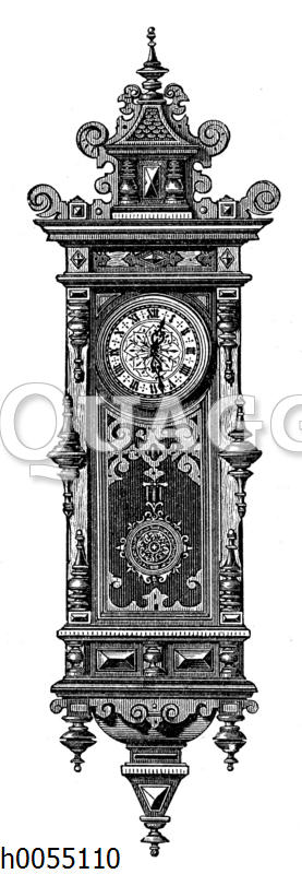 Wanduhr mit Federzugregulator