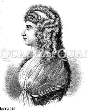 Frau von Stein  Nach einem gleichzeitigen Stiche