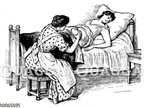 Hebamme und Schwangere: Der Credé'sche Handgriff zur Entfernung der Nachgeburt
