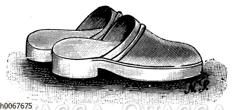 Gartenschuhe mit Holzsohle