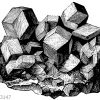 Kristalldruse von Magneteisenstein