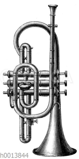 Französisches Cornet à Pistons in B.