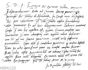 Faksimiile eines Briefes von Johannes Reuchlin an Kaspar Wirt [Digital]