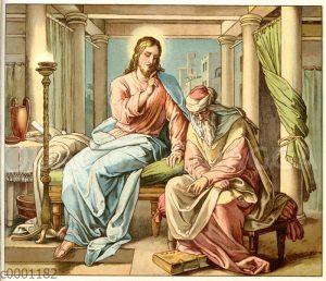 Jesus im Gespräch mit Nikodemus