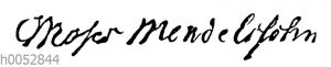 Moses Mendelssohn: Autograph
