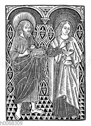 Johannes der Täufer und Johannes der Evangelist