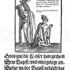 Satirisches Flugblatt auf das Papsttum aus dem Jahre 1545
