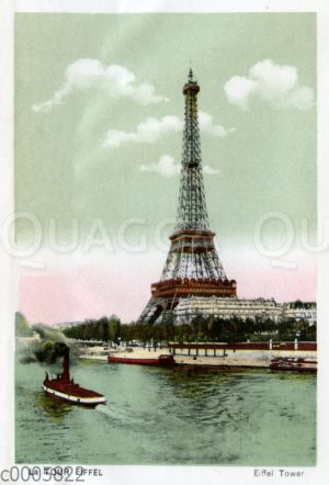 Paris: Eiffelturm mit Ausflugsschiff