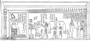 Ägyptische Darstellung des Totengerichts