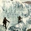 Bergsteiger auf einem Gletscher