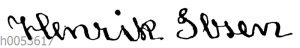 Henrik Ibsen: Autograph