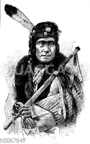 Laufender Hirsch. Mitglied der Indianer-Deputation in Washington