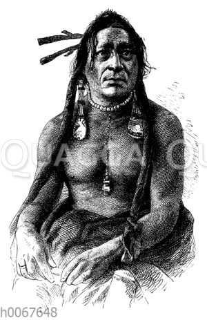 Blutmund. Mitglied der Indianer-Deputation in Washington.