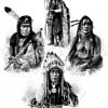 Mitglieder der Indianer-Deputation in Washington