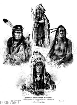 Mitglieder der Indianer-Deputation in Washington