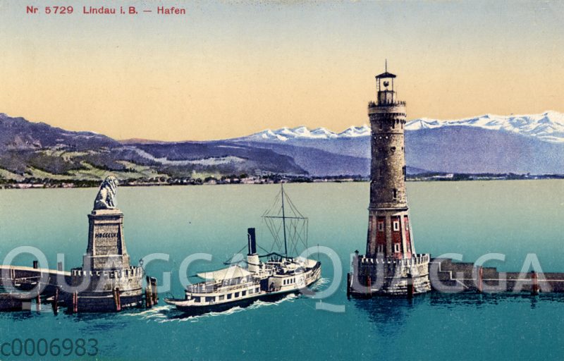 Lindau am Bodensee: Hafen mit Leuchttrum