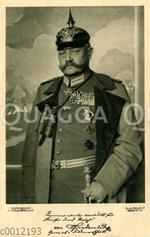 Paul von Hindenburg, 85. Todestag (2. August 1934)