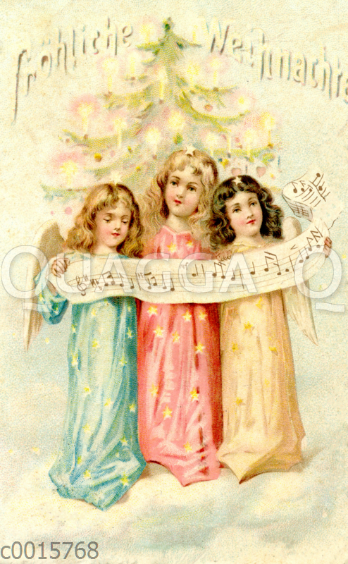 Drei Weihnachtsengel singen