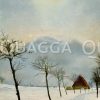 Winterlandschaft mit kahlen Bäumen