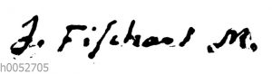 Johann Fischart: Autograph