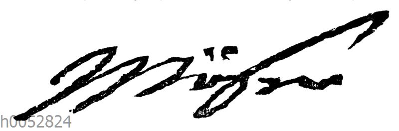 Justus Möser: Autograph