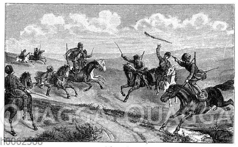 Reiterstücke und Kampfspiegel der Kaukasier