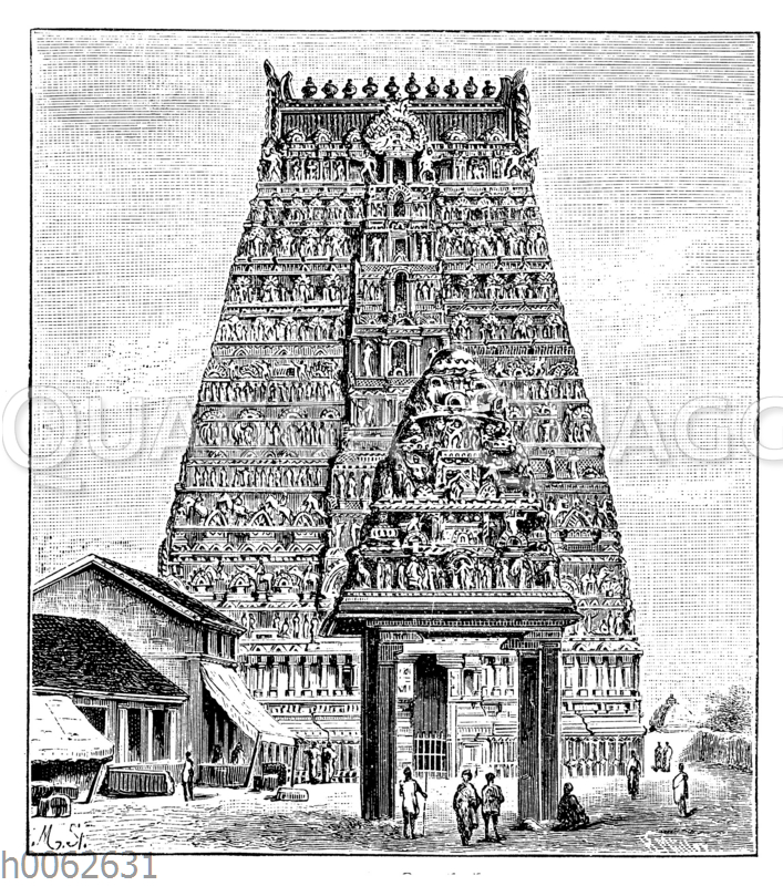 Pagode in Kombakona Quagga Illustrations